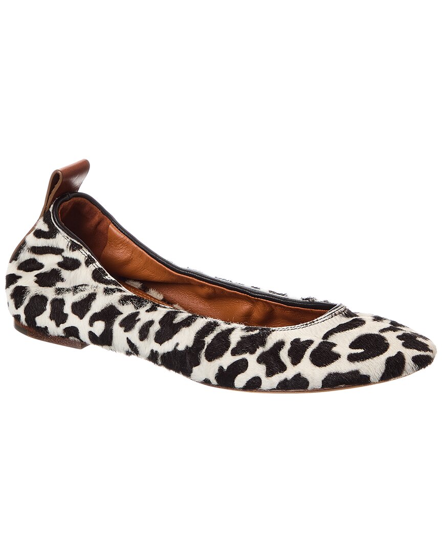 Lanvin Avec Haircalf Ballerina Flat