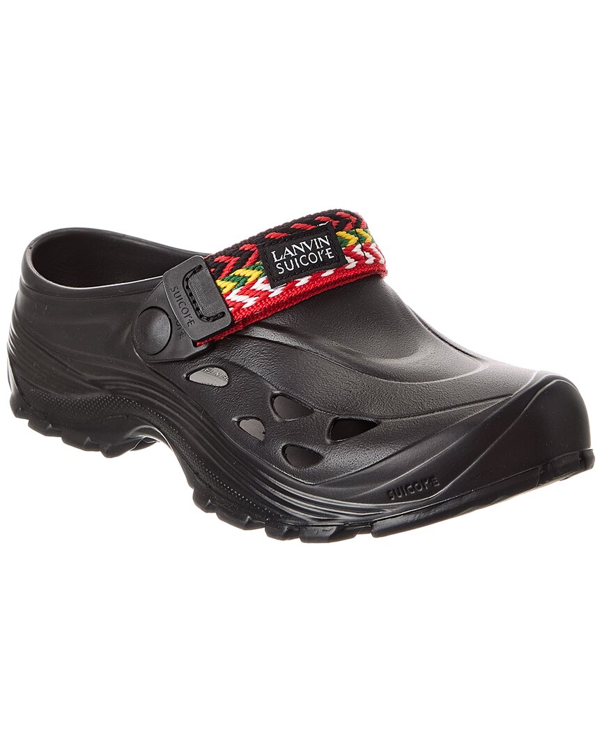 Lanvin Black Suicoke Edition Mok Curb Sandals