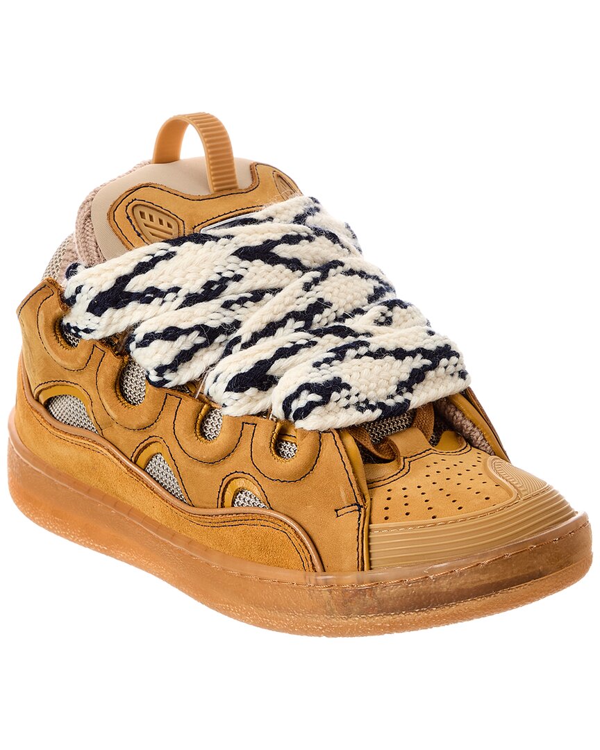 Lanvin Tan Curb Sneakers