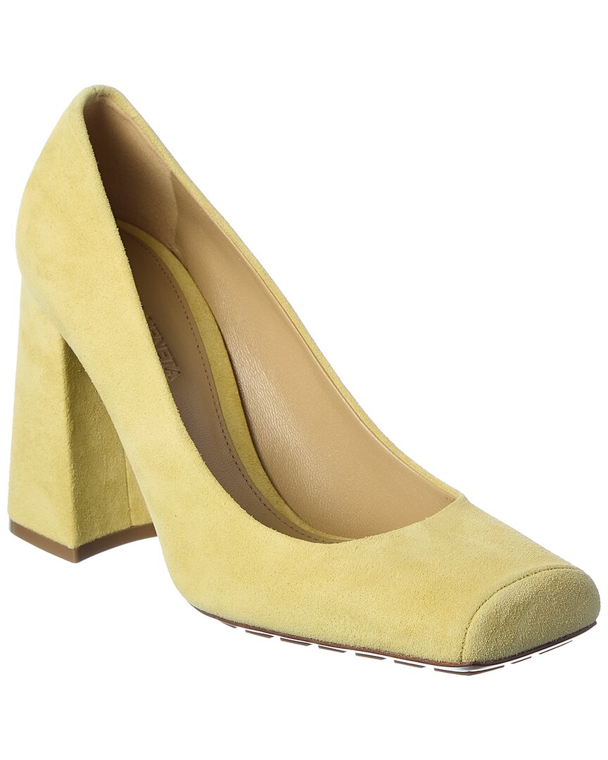 Bottega Veneta Tower Suede Pump In Orange