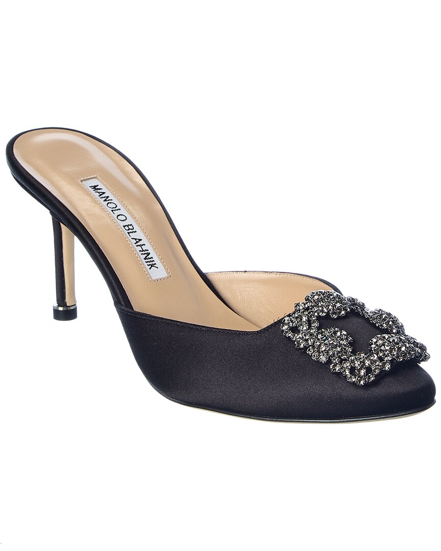 Shop Manolo Blahnik Hangisimu 70 Satin Pump
