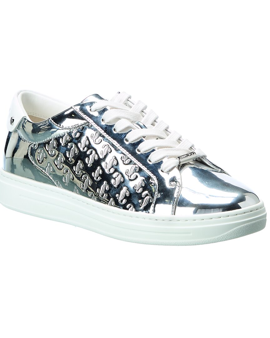 Jimmy Choo Rome/f Patent Sneaker In Silver | ModeSens