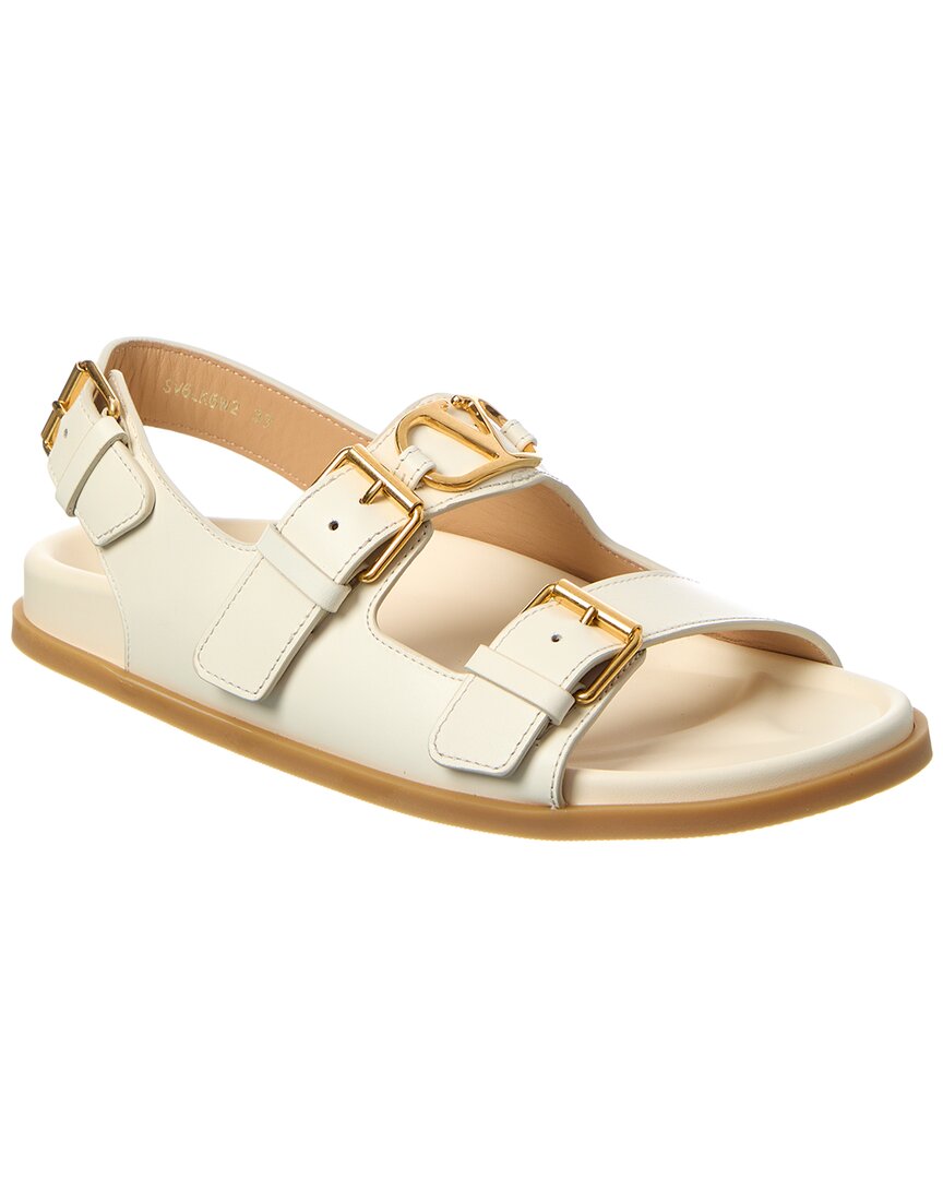 Valentino Garavani Valentino Vlogo Leather Sandal