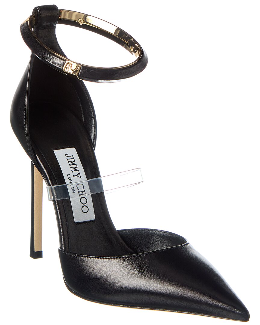Jimmy Choo Dreece 110 Leather & Vinyl Pump