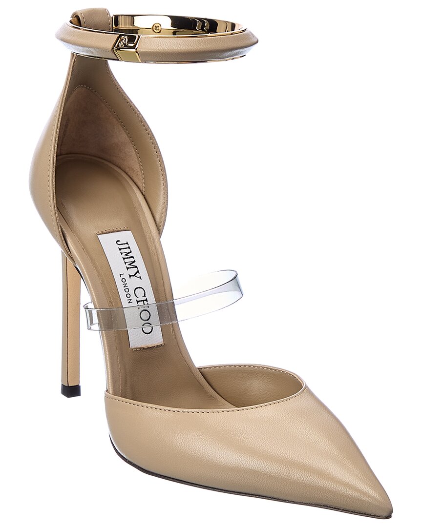 Jimmy Choo Dreece 110 Leather & Vinyl Pump