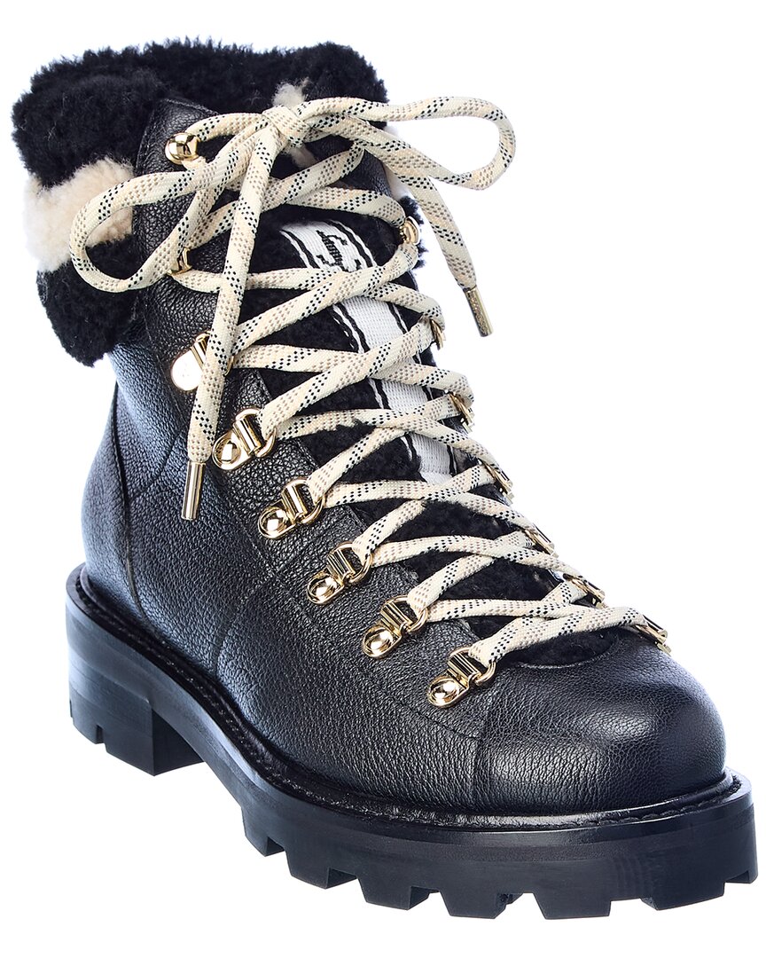 Jimmy Choo Eshe Leather & Shearling Boot