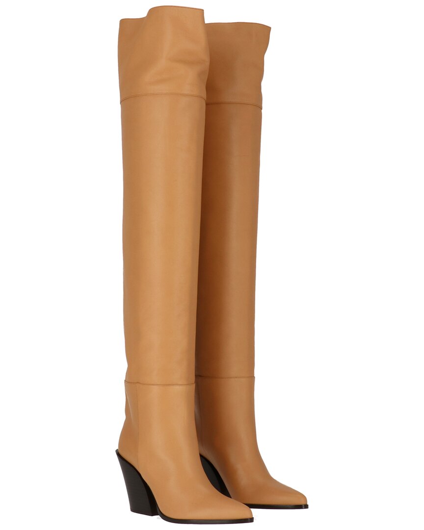 Jimmy Choo Maceo 85 Leather Over-the-knee Boot