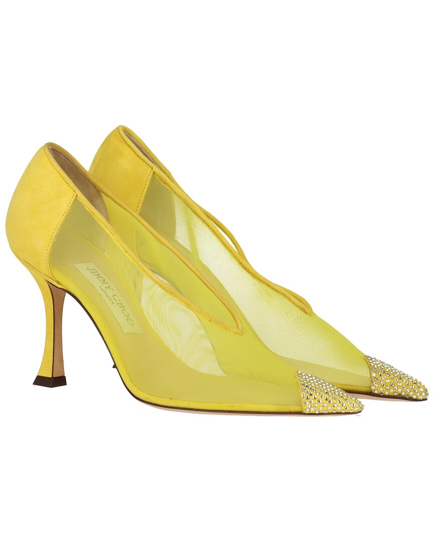Jimmy Choo Nicole 90 Mesh Heel