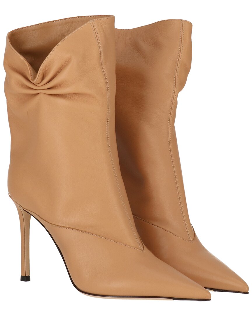 Jimmy Choo Oriel 95 Leather Bootie