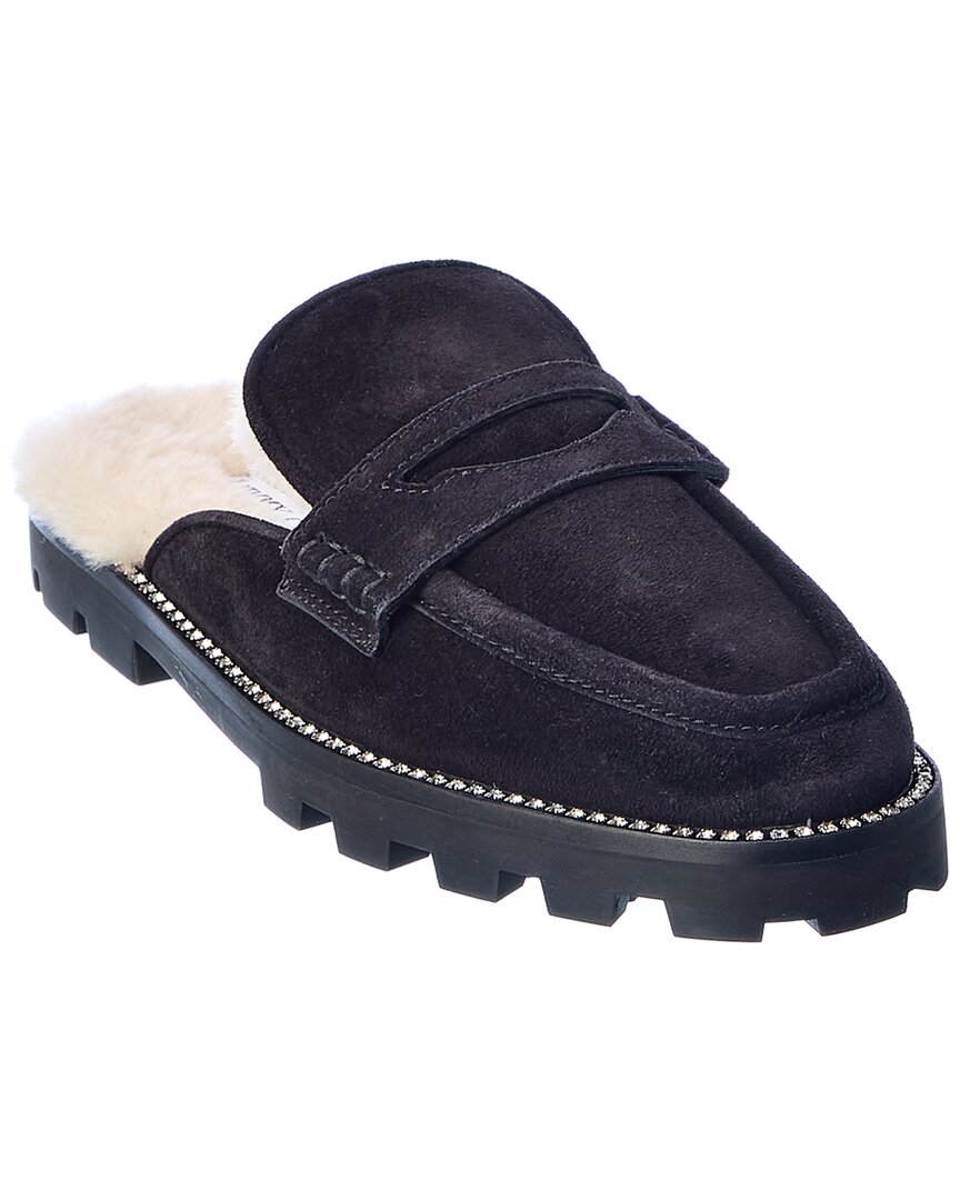 Jimmy Choo Ronnie Suede & Shearling Mule