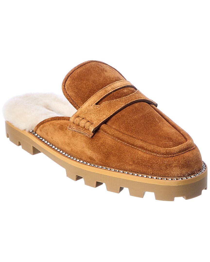 Jimmy Choo Ronnie Suede & Shearling Mule