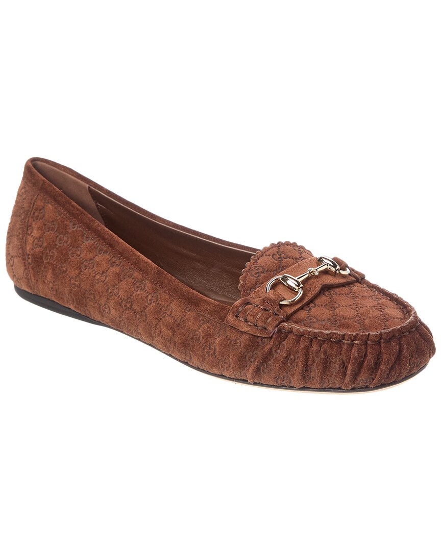 Gucci Horsebit Suede Loafer