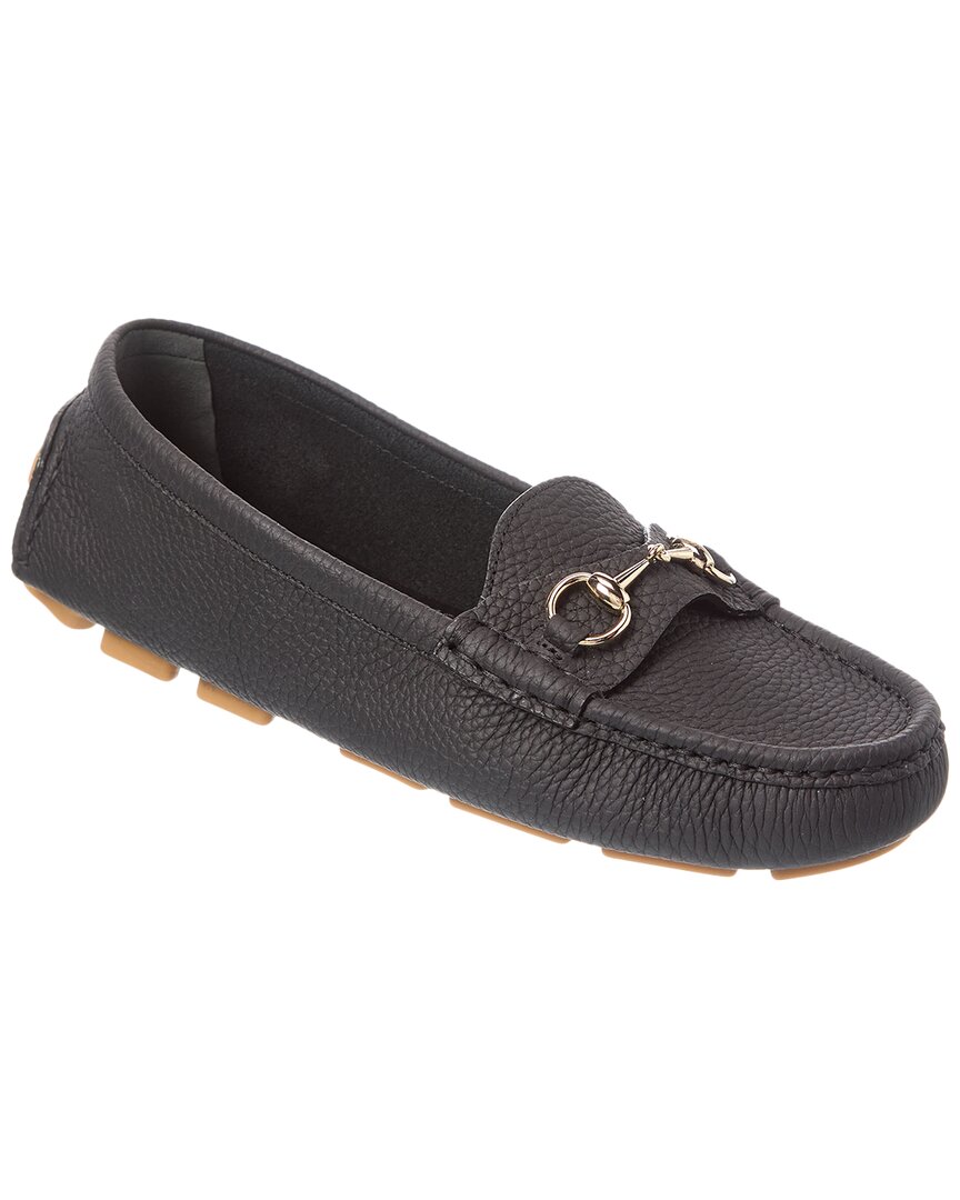 Gucci Driver Leather Loafer In Black