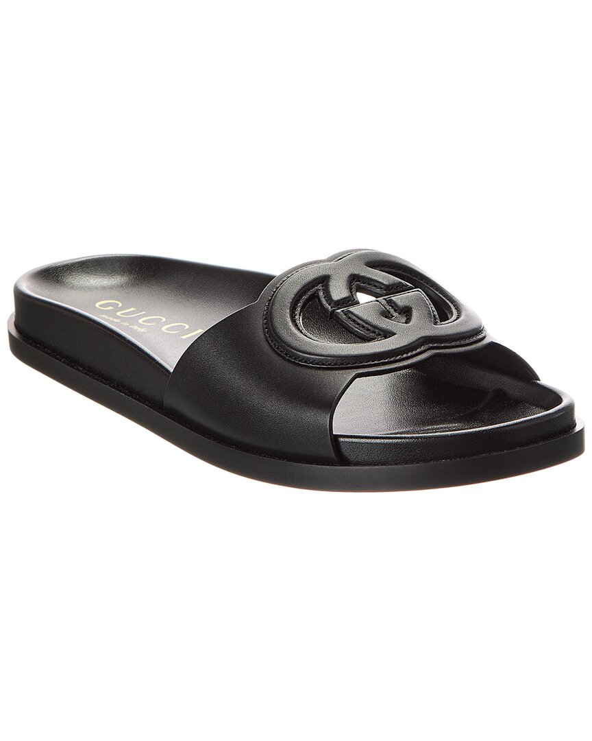 Gucci Leather Sandals Featuring Cut-out Detailing
