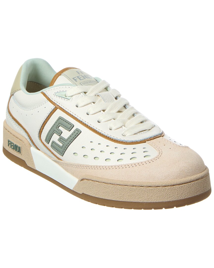 Fendi Match Leather & Suede Sneaker