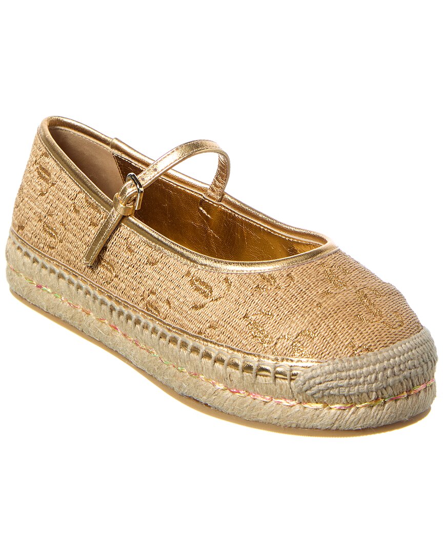 Jimmy Choo Raffia Espadrilles In Neutral