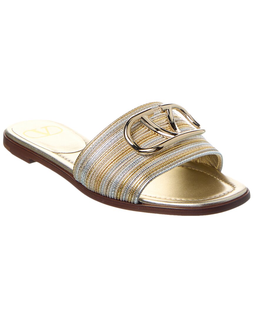 Valentino Garavani Valentino Vlogo Leather Sandal