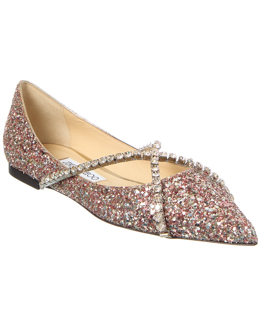Jimmy Choo Genevi Glitter Flat