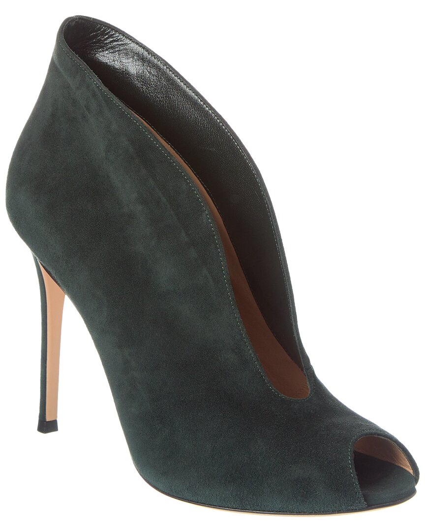 Gianvito Rossi Vamp 150 Suede Mule In Green