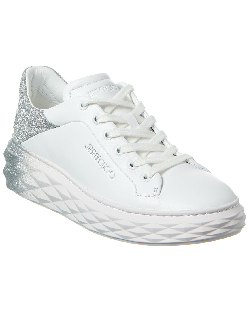 Jimmy Choo Diamond Maxi/f Ii Leather Sneaker