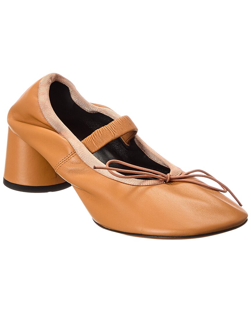 Proenza Schouler Mary Jane Leather Pump In Brown