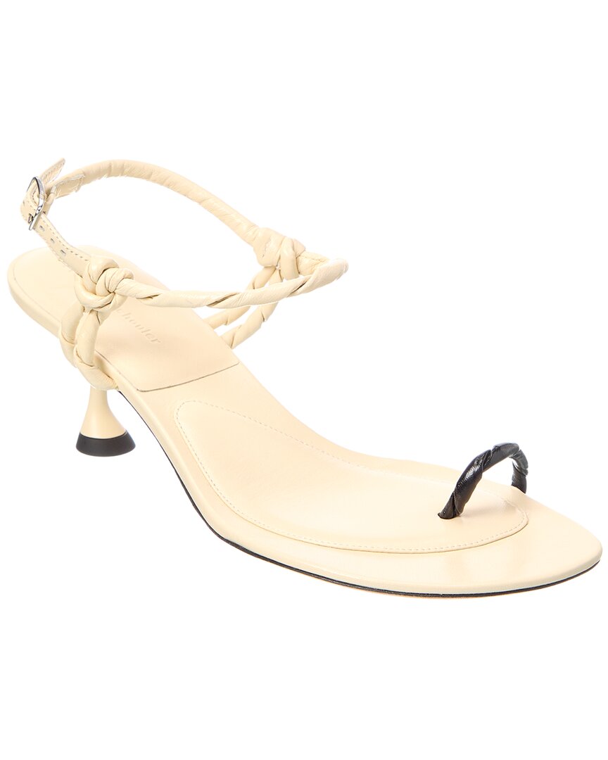 Proenza Schouler Tee Toe Ring Sandals In Gold