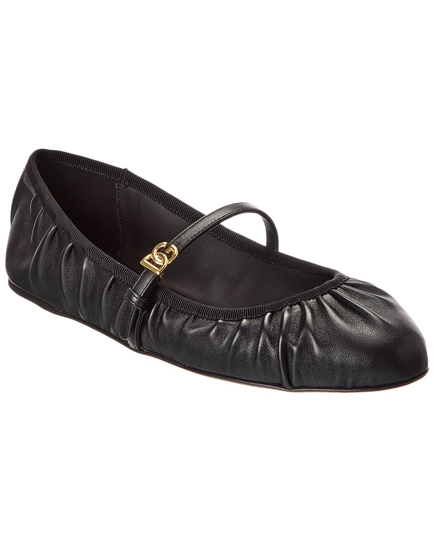 Dolce & Gabbana Ballerina Nappa Seta E Nastro