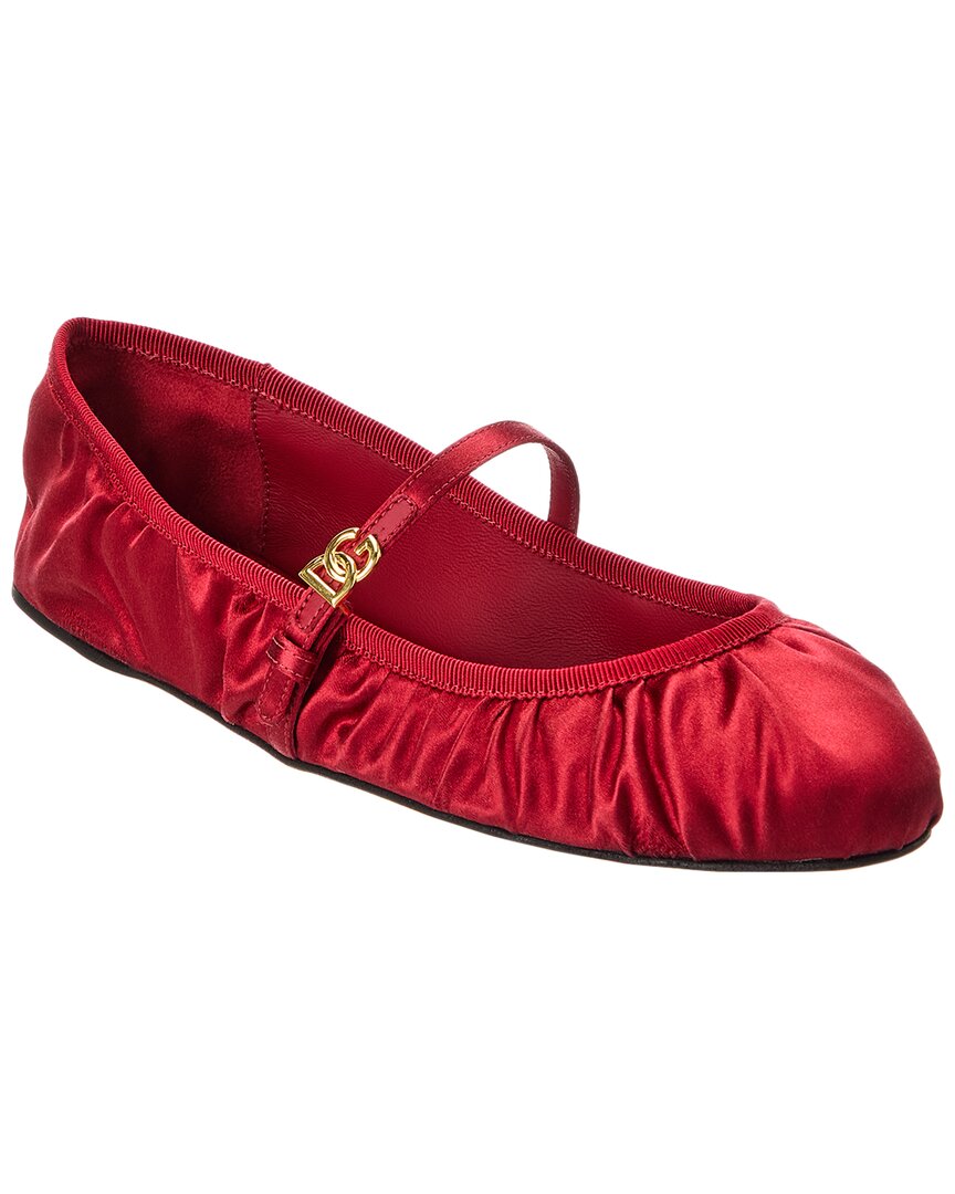 Dolce & Gabbana Ballerinas Satin Leather Sole