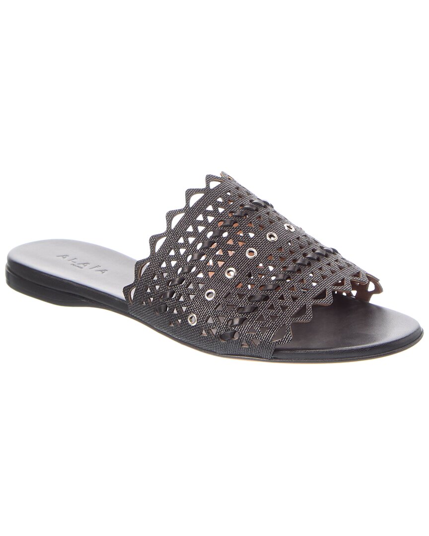 Alaïa Alaia Leather Sandal In White