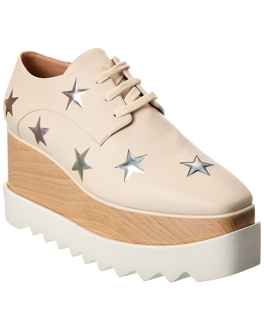 Stella Mccartney Elyse Star Platform Sneaker In Neutral