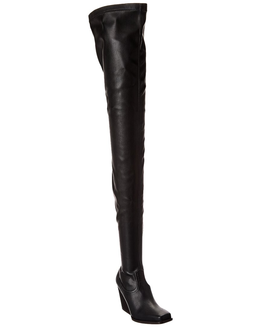 Stella Mccartney Bow Stretch Over-the-knee Boot In Black