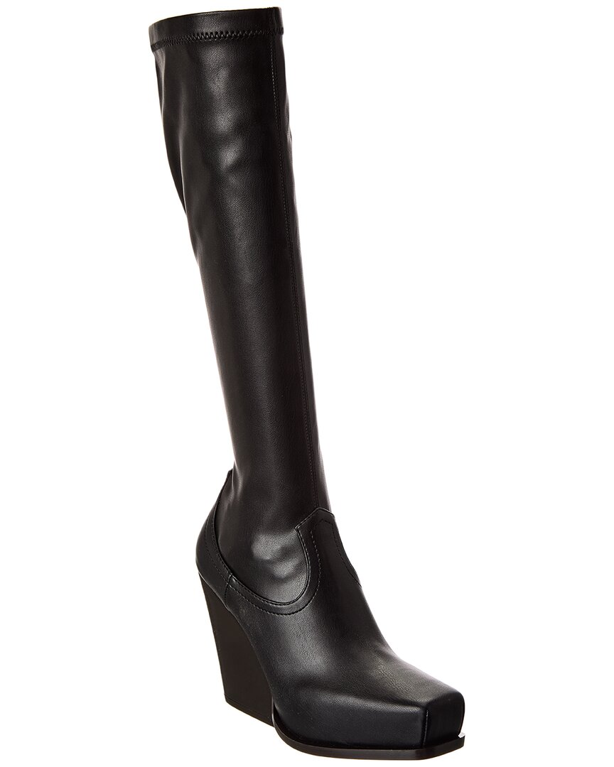 Stella Mccartney Cowboy Stretch Knee-high Boot In Black