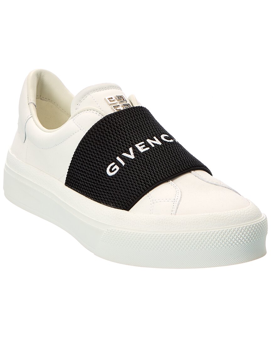 Givenchy City Sport Leather Sneaker In Neutral