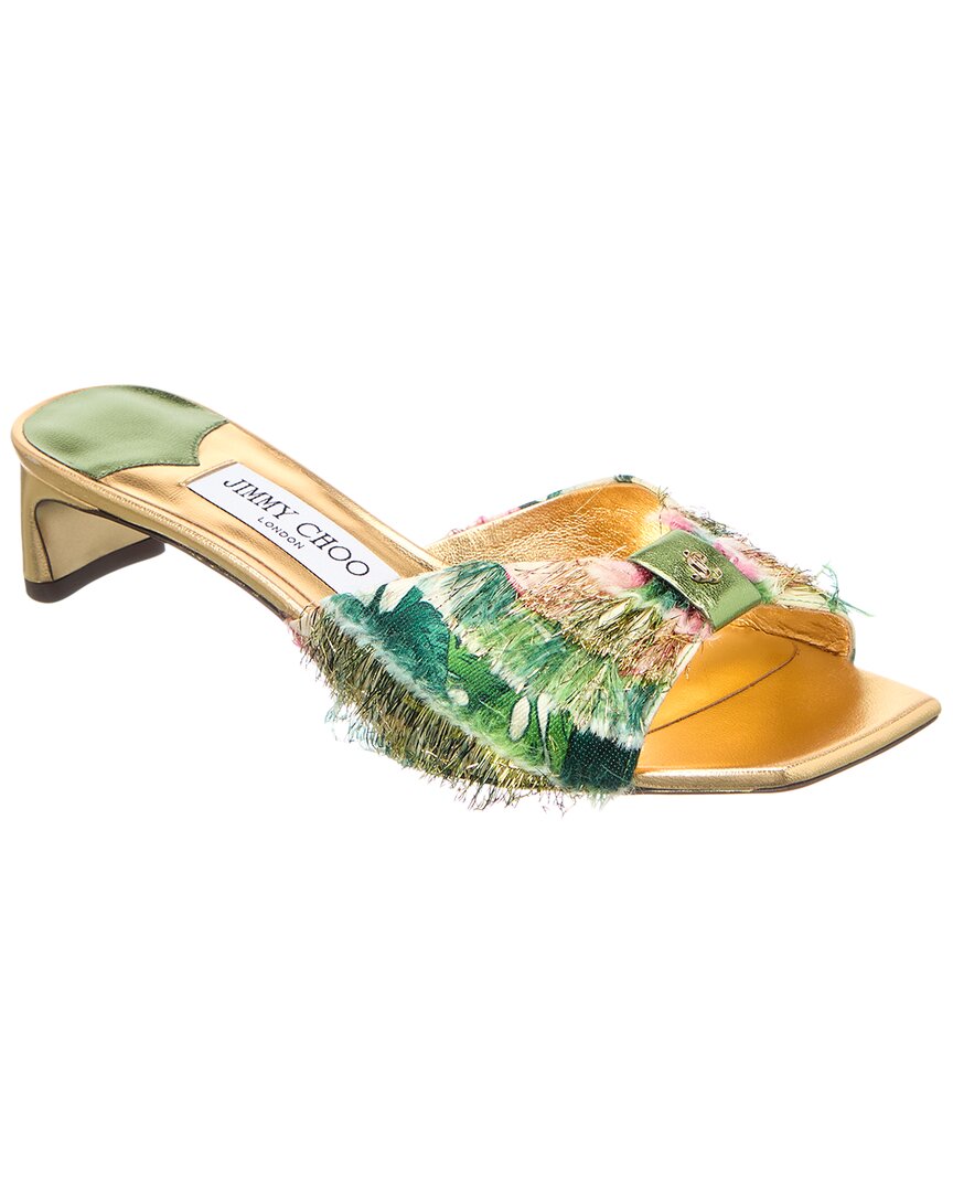 Jimmy Choo Annika 35 Leather Mule In Multi