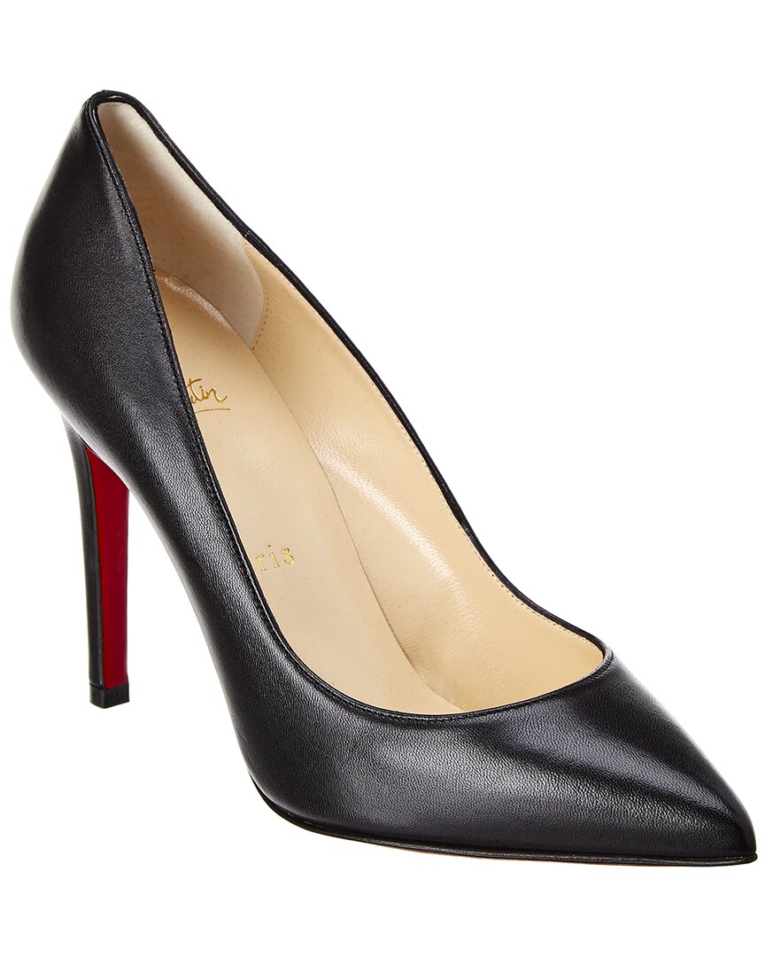 Shop Christian Louboutin Pigalle 100 Leather Pump In Black