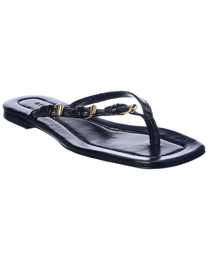 Shop By Far Mare Leather Sandal In Black