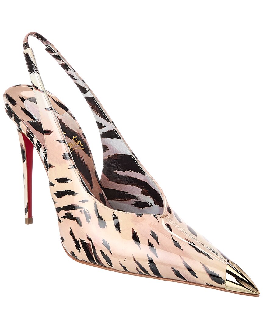 Christian Louboutin Katissima Patent Leather Slingback Pumps