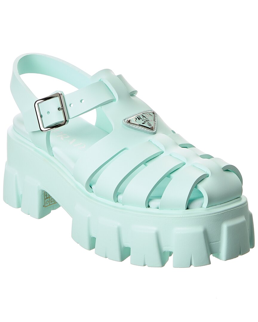 Prada Logo Rubber Sandal