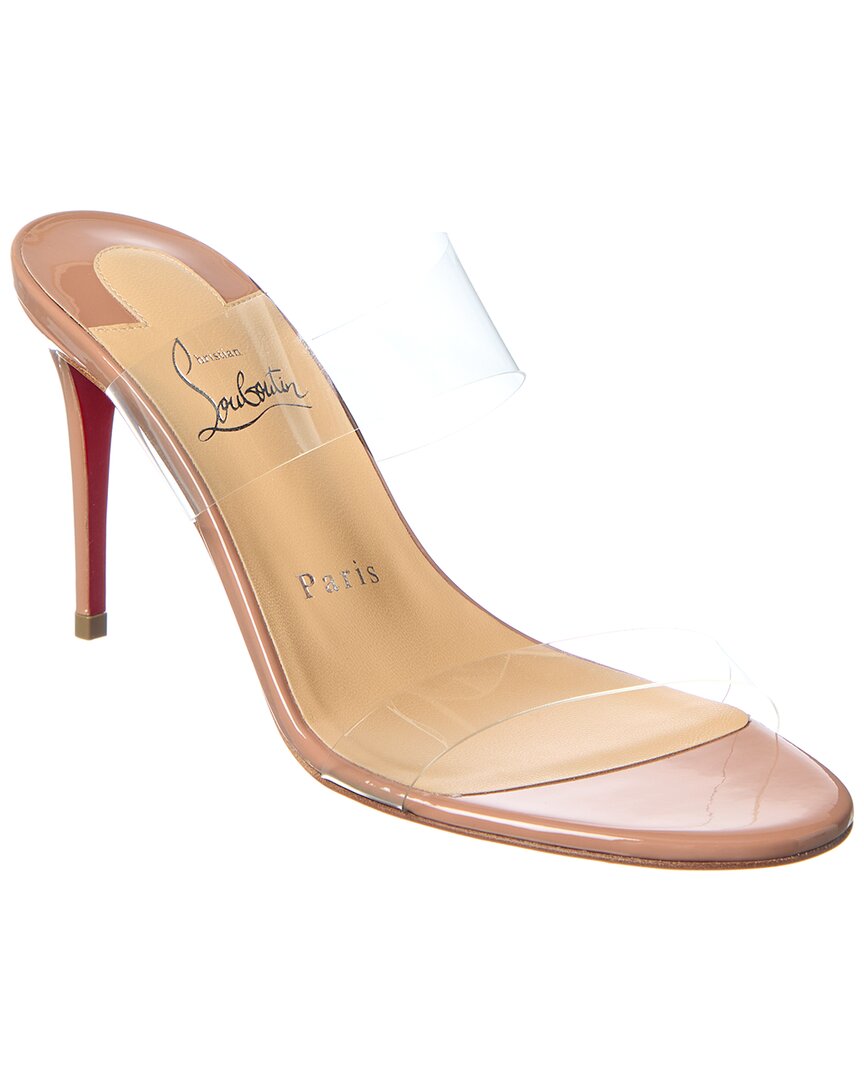 Christian Louboutin Just Nothing 85 Patent Sandal In Pink
