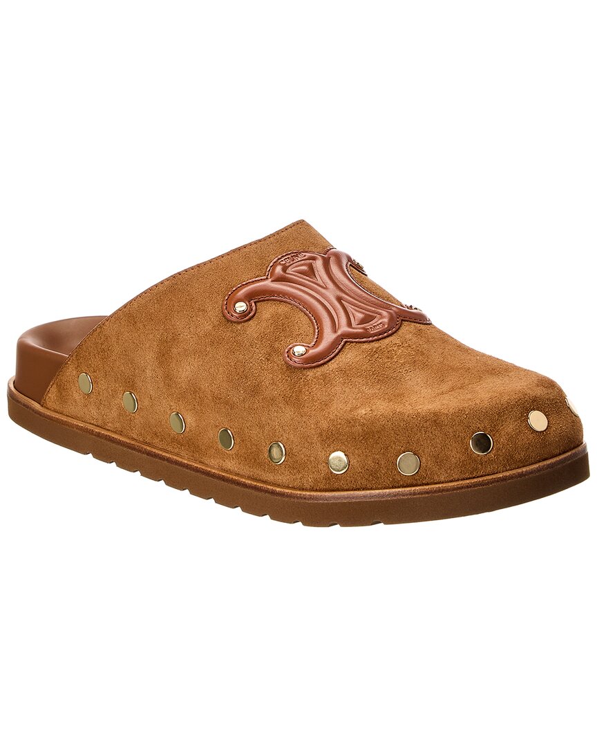 Celine Pitea Suede Clog