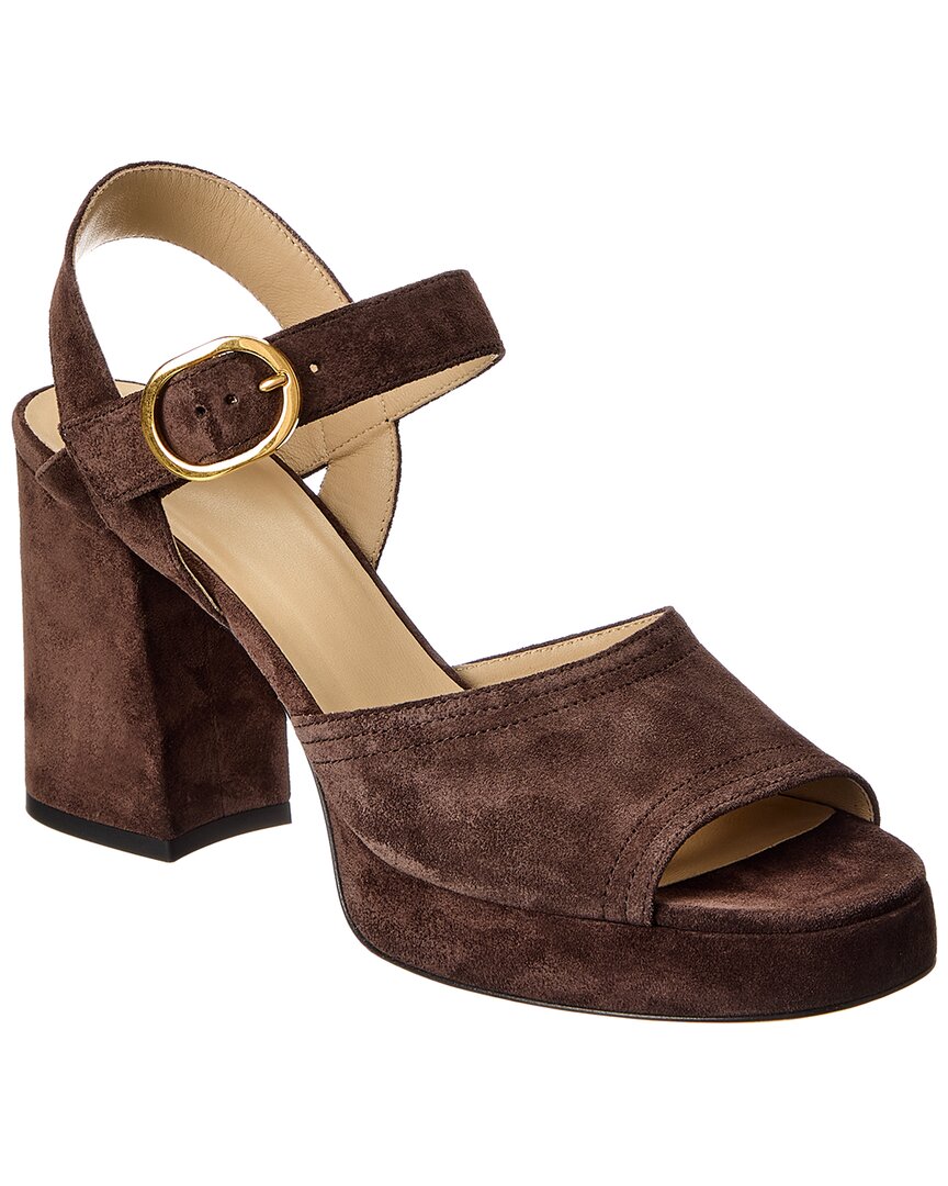 Valentino Garavani Valentino Vlogo Signature 100 Suede Sandal