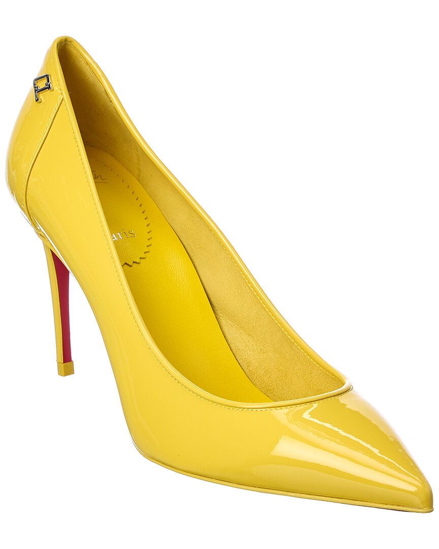 Christian Louboutin Sporty Kate Pointed Toe Pumps In Yellow