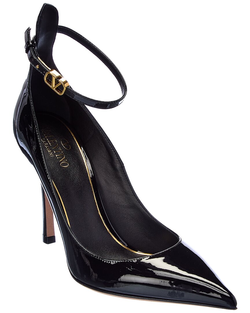 Valentino Vlogo 100 Patent Pump In Black