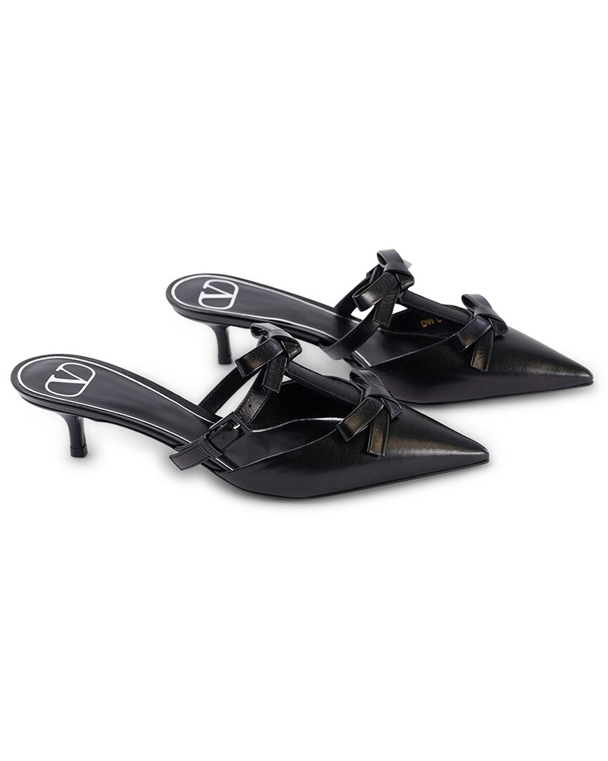 Valentino Garavani Valentino Leather Mule In Black