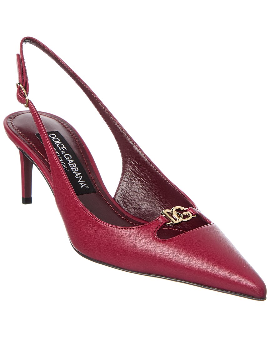 Dolce & Gabbana Leather Slingback Pump