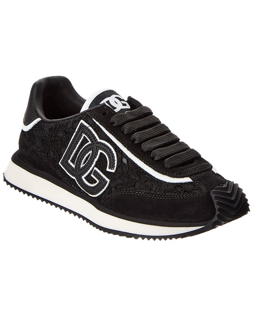 Dolce & Gabbana Dg Cushion Lace & Leather Sneaker