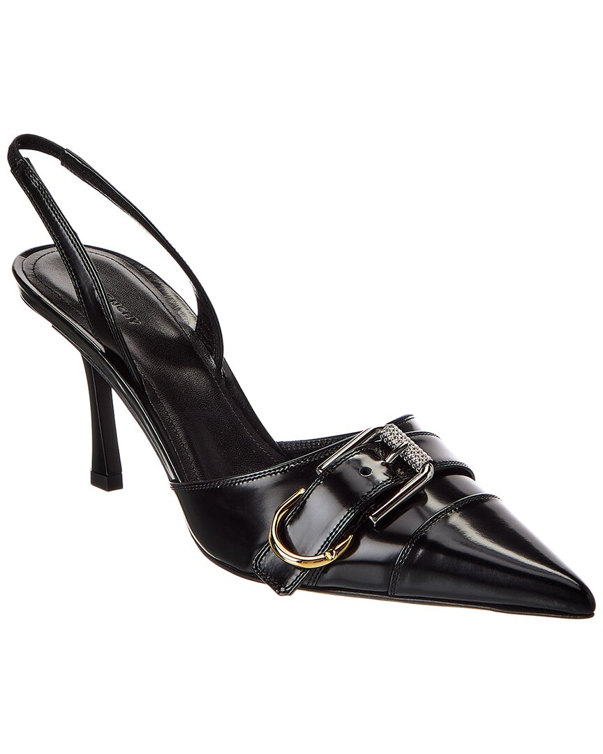 Givenchy Voyou Leather Slingback Pump In Black