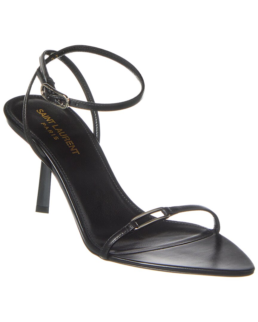 Saint Laurent Kitty Sandal Sandal In Black