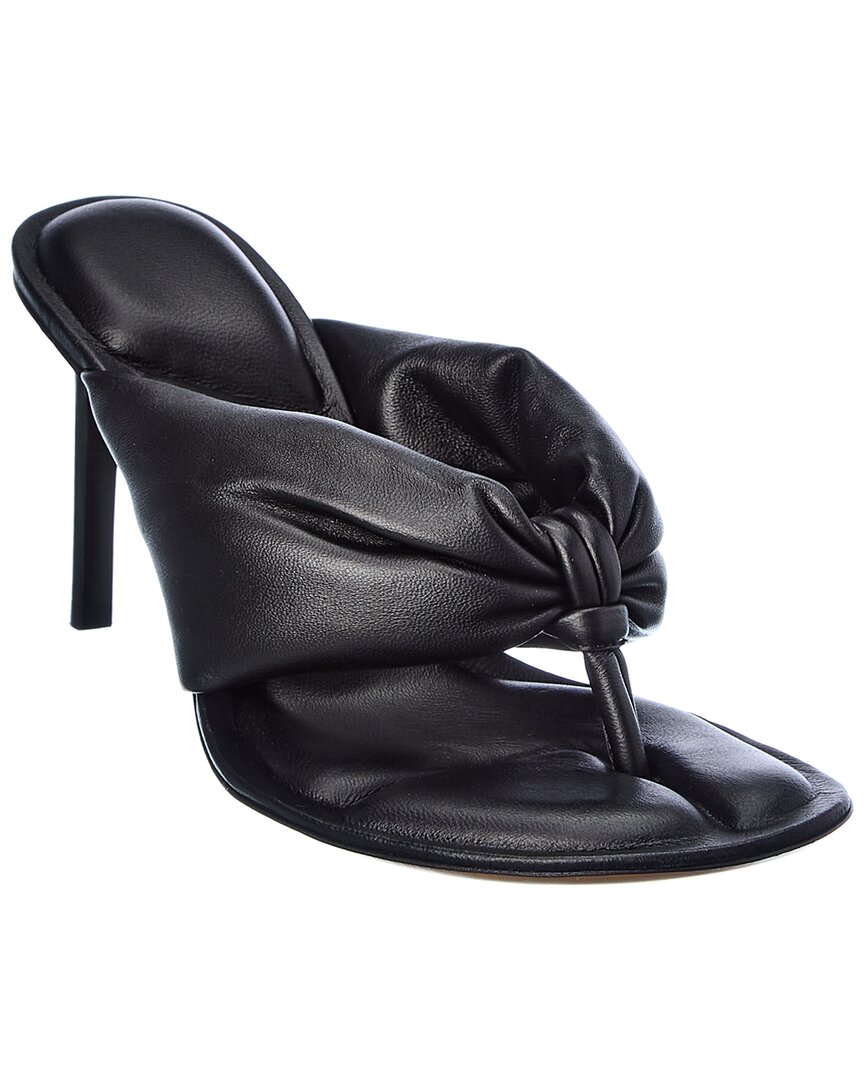Jacquemus Les Sandales Nocio Leather Sandal In Black