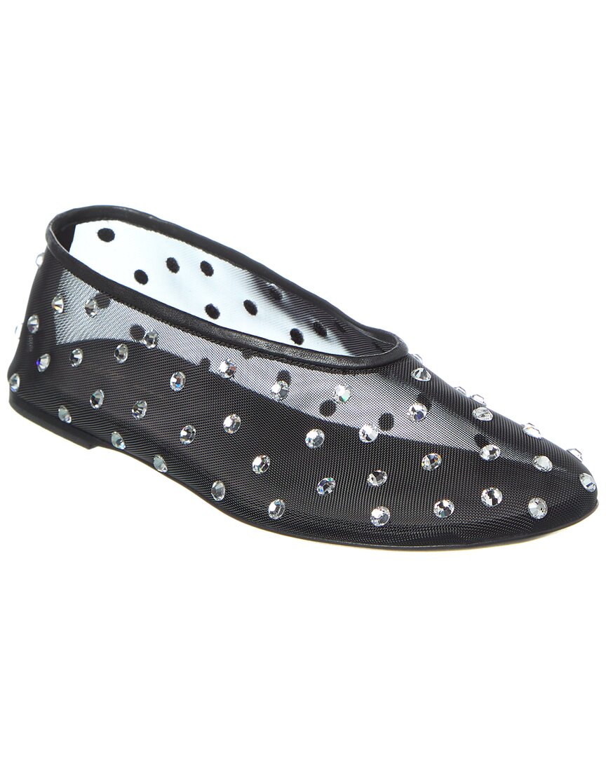 Khaite Marcy Mesh Flat In Black